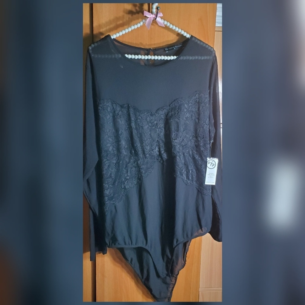 Fashion to Figure back mesh lace bodysuit